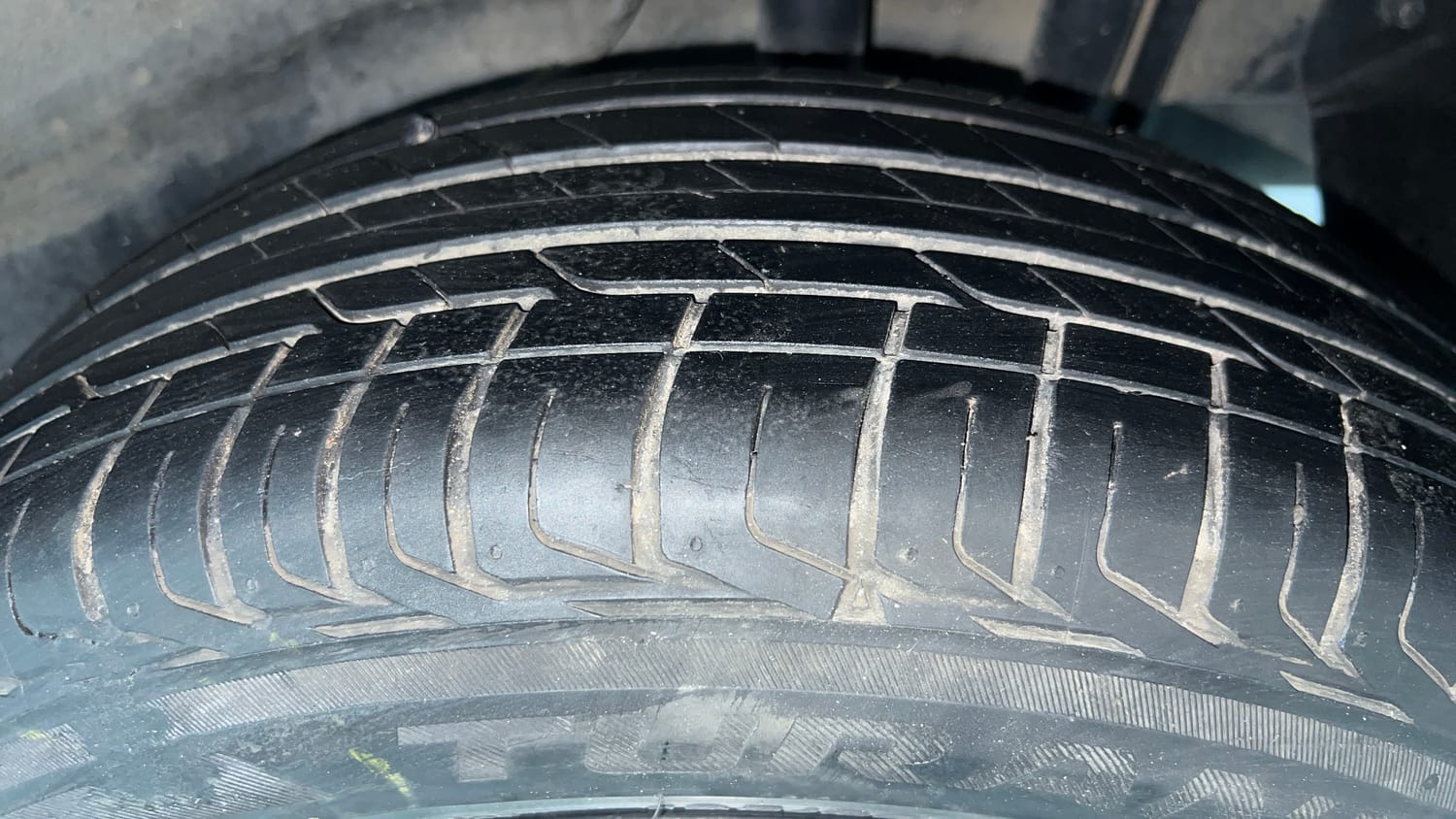 Used 2022 Tata Nexon XM Petrol Manual tyres LEFT REAR TYRE TREAD VIEW