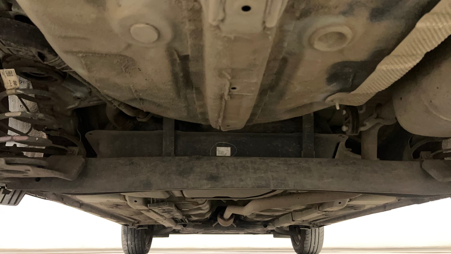 Used 2023 Hyundai Exter SX 1.2 MT Petrol Manual extra REAR UNDERBODY VIEW (TAKEN FROM REAR)