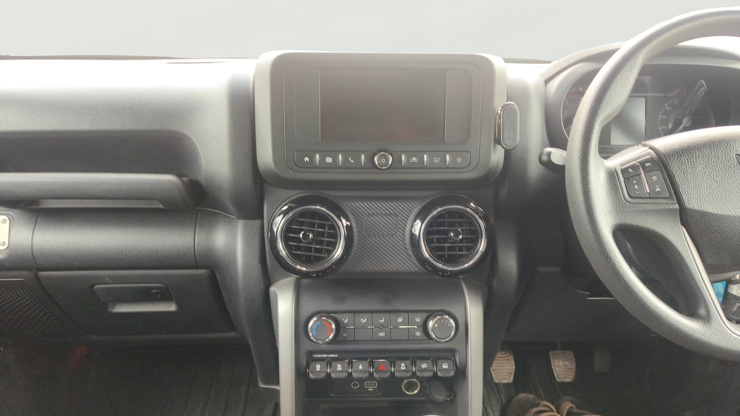 Used 2024 Mahindra Thar LX Hard Top Petrol MT 4WD Petrol Manual interior MUSIC SYSTEM & AC CONTROL VIEW
