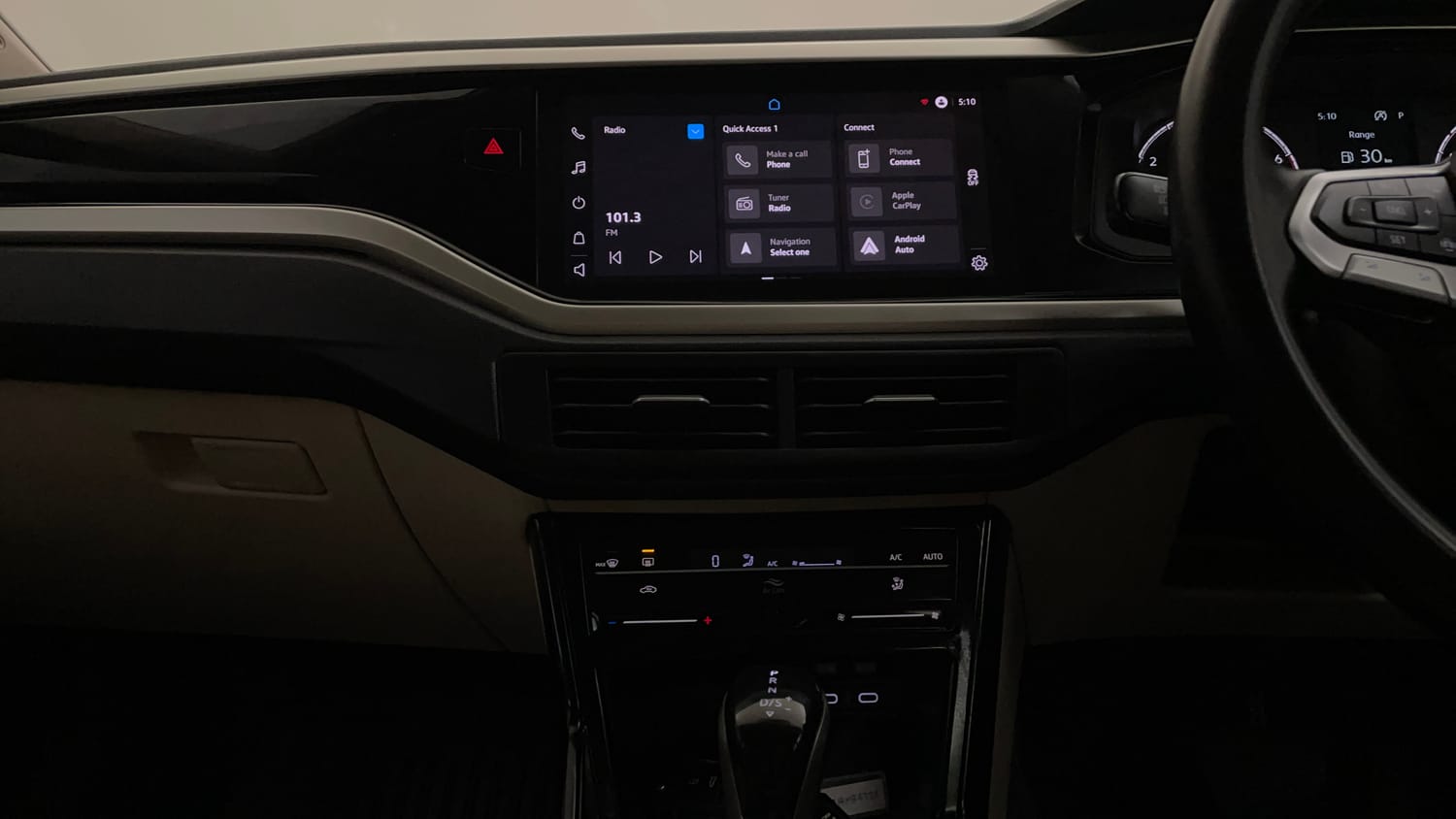 Used 2024 Volkswagen Virtus Highline 1.0 TSI AT Petrol Automatic interior MUSIC SYSTEM & AC CONTROL VIEW