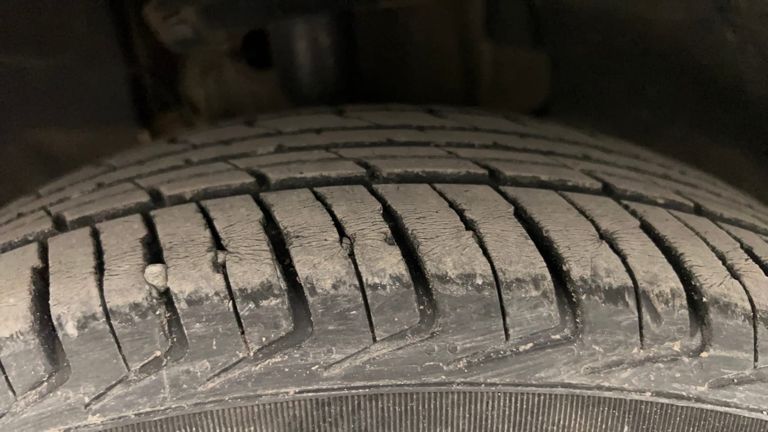 Used 2024 Tata Tiago XE Petrol Manual tyres LEFT FRONT TYRE TREAD VIEW