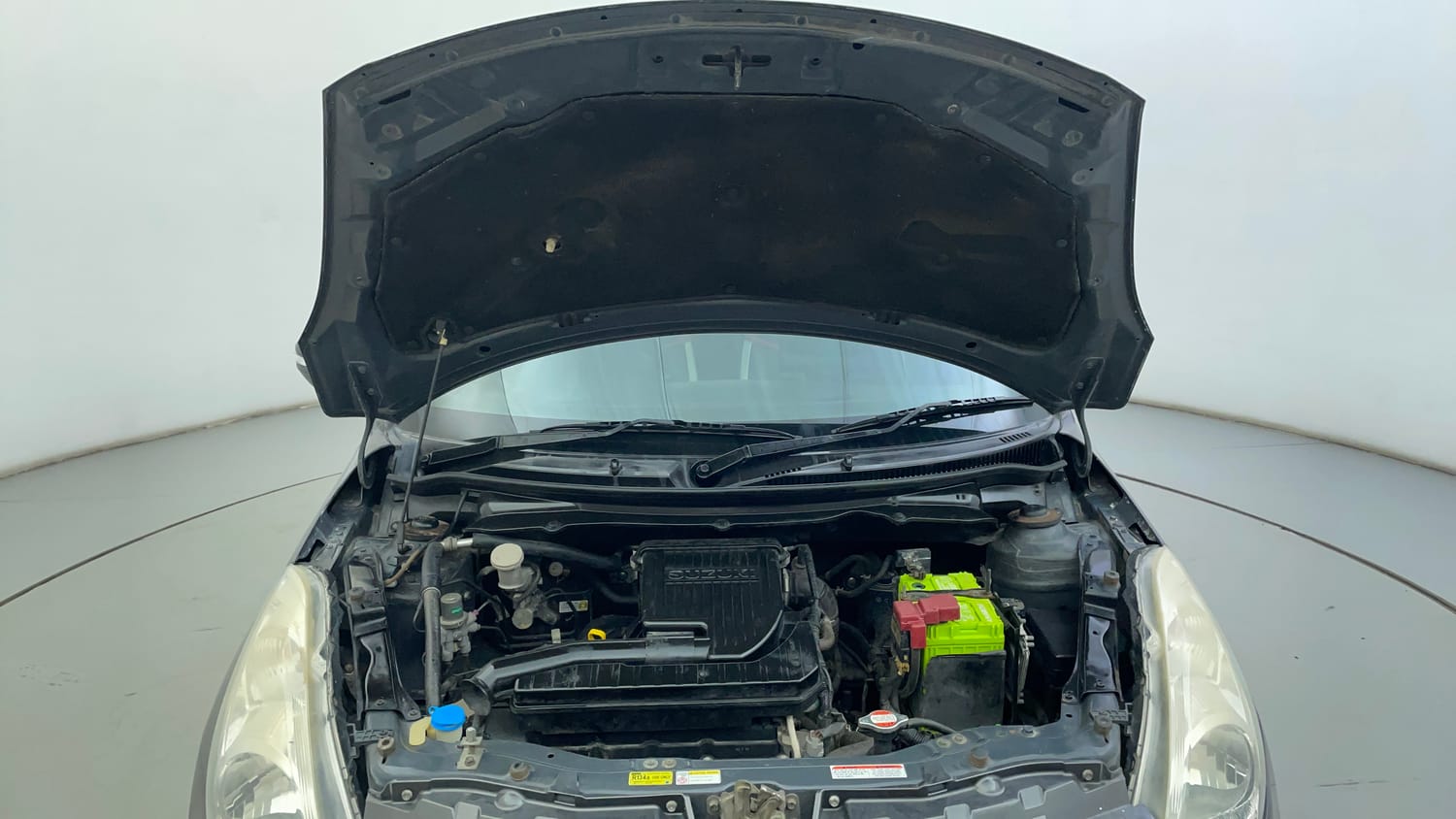 Used 2015 Maruti Suzuki Swift VXi Petrol Manual engine ENGINE & BONNET OPEN FRONT VIEW