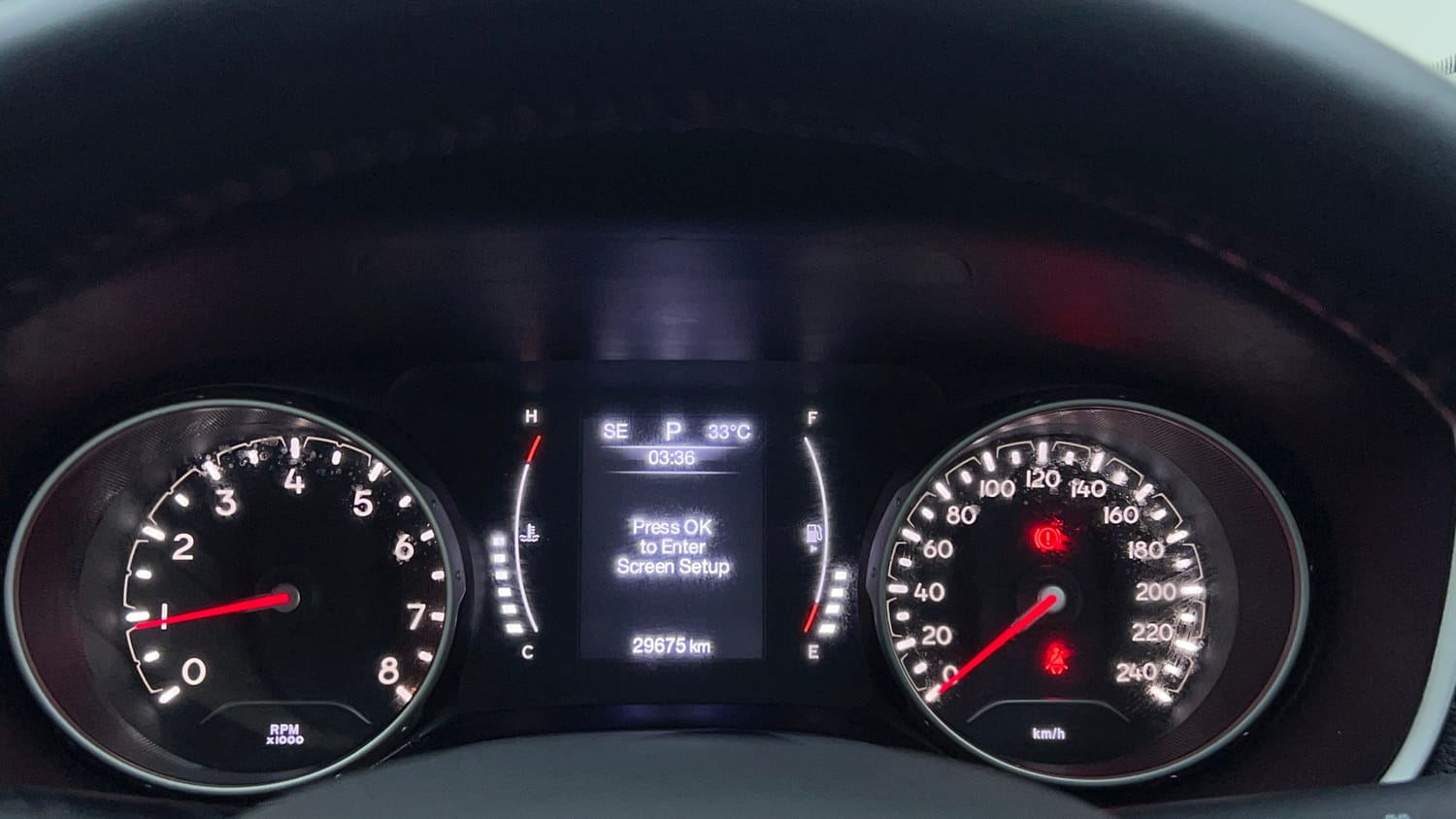 Used 2017 Jeep Compass Limited 1.4 Petrol AT Petrol Automatic interior CLUSTERMETER VIEW