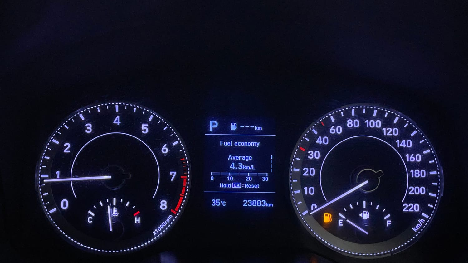 Used 2020 Hyundai Venue SX Plus 1.0 Turbo DCT Petrol Automatic interior CLUSTERMETER VIEW