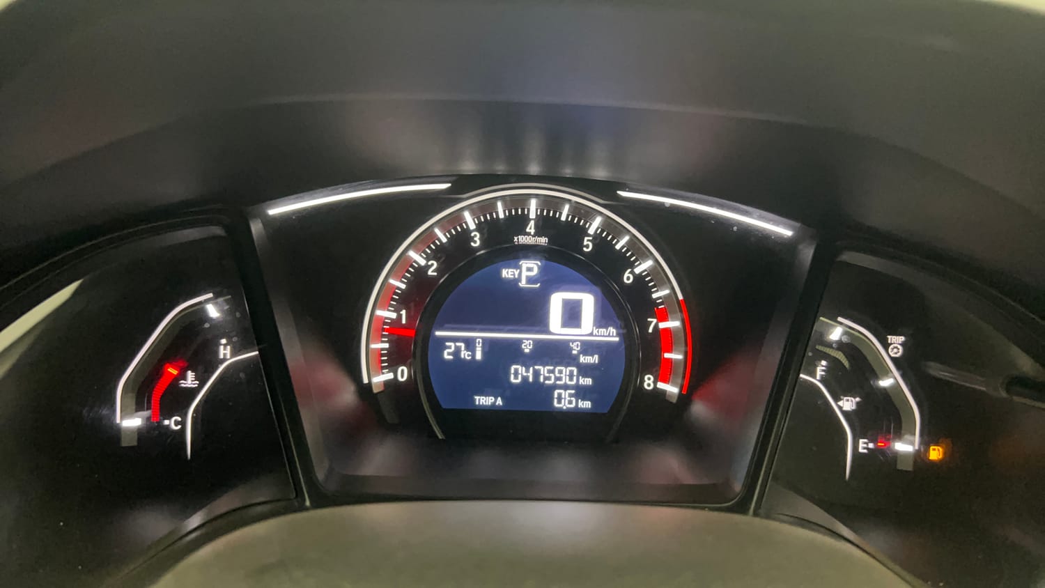 Used 2019 Honda Civic V CVT Petrol Petrol Automatic interior CLUSTERMETER VIEW