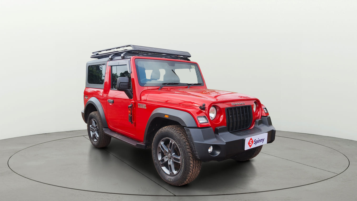 Used 2024 Mahindra Thar LX Hard Top Petrol MT 4WD Petrol Manual exterior RIGHT FRONT CORNER VIEW