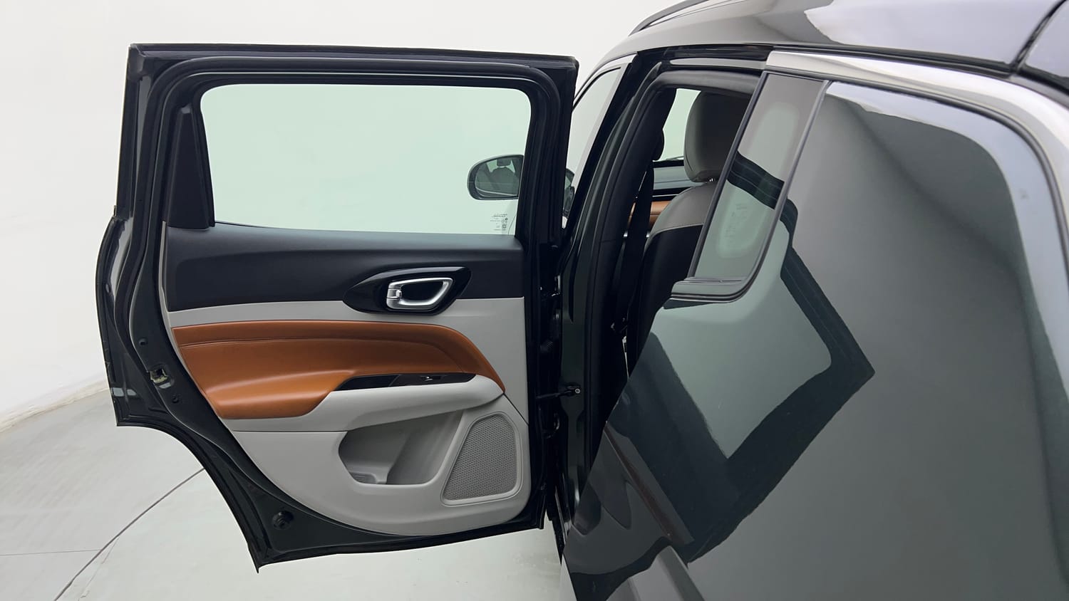 Used 2024 Jeep Compass Limited (O) 2.0 Diesel AT Diesel Automatic interior LEFT REAR DOOR OPEN VIEW
