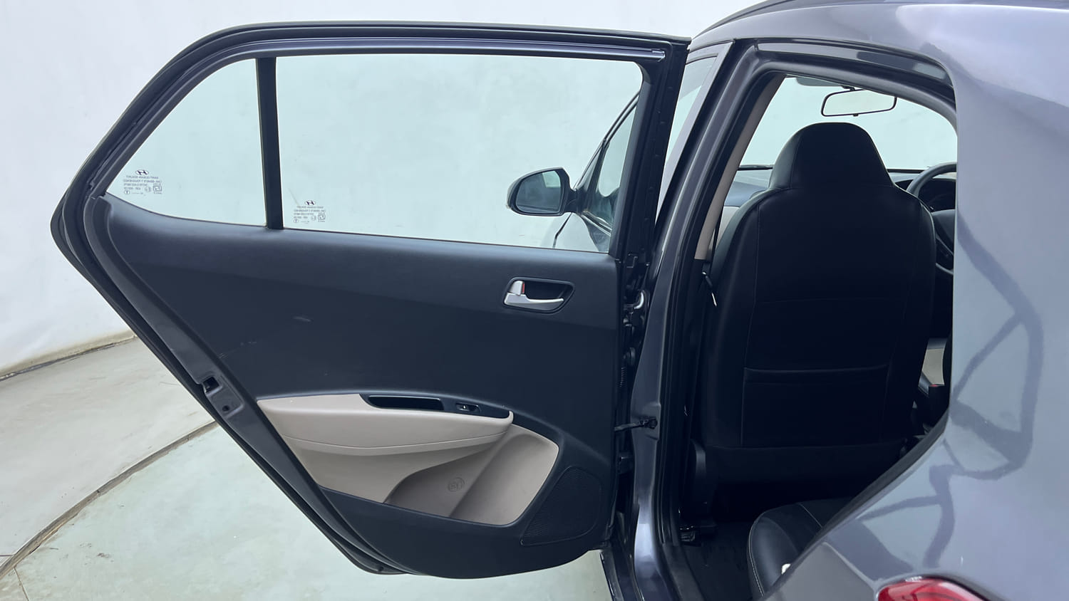 Used 2018 Hyundai Grand i10 Sportz AT 1.2 Kappa VTVT Petrol Automatic interior LEFT REAR DOOR OPEN VIEW