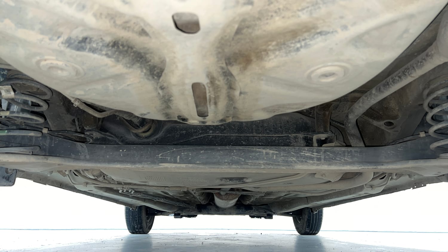Used 2017 Maruti Suzuki Dzire VXi Petrol Manual extra REAR UNDERBODY VIEW (TAKEN FROM REAR)