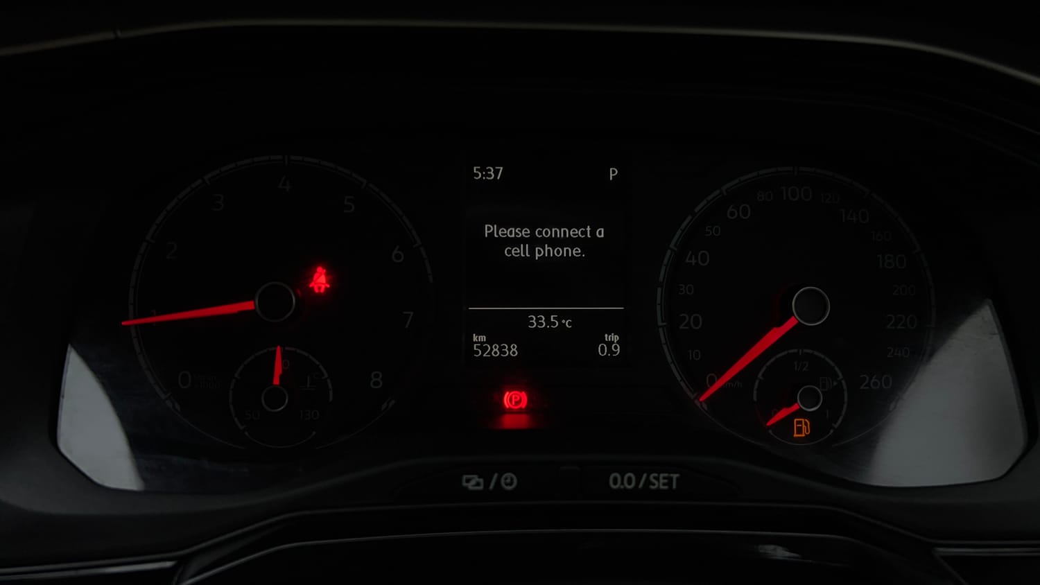 Used 2023 Volkswagen Virtus Highline 1.0 TSI AT Petrol Automatic interior CLUSTERMETER VIEW