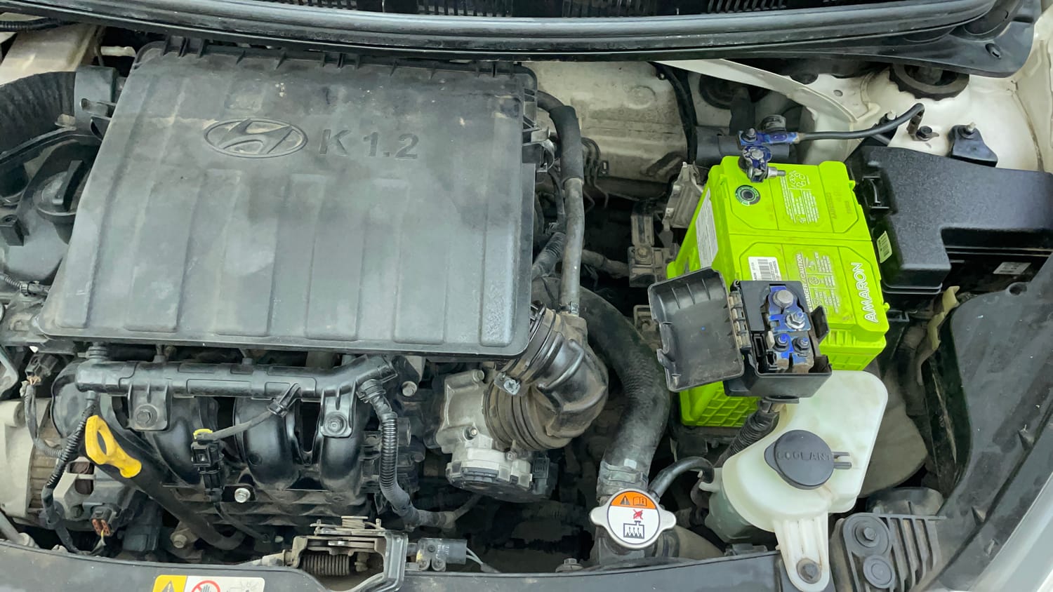 Used 2014 Hyundai Xcent S 1.2 Petrol Manual engine ENGINE LEFT SIDE VIEW