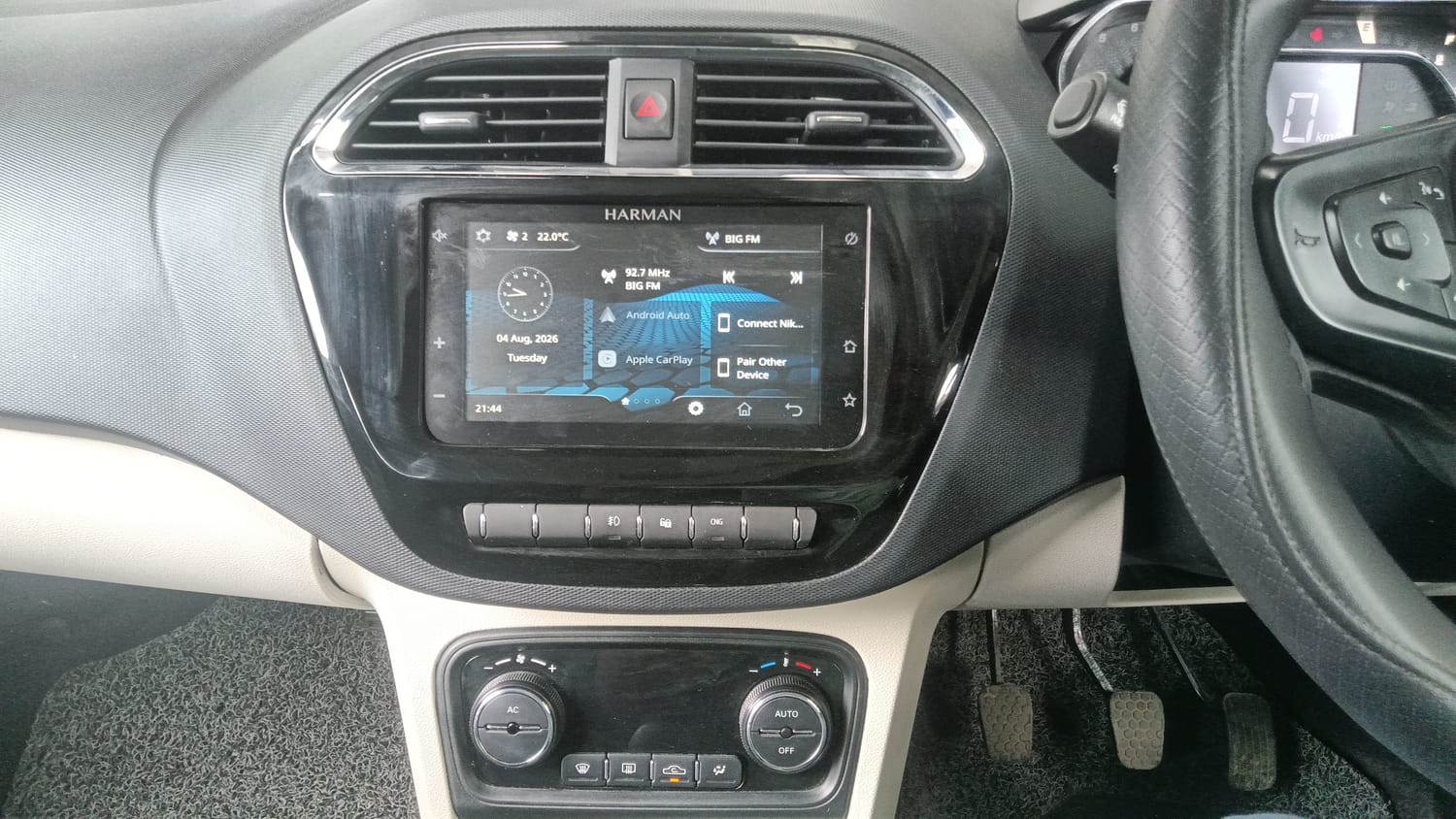 Used 2026 Tata Tiago XZ Plus CNG Cng Manual interior MUSIC SYSTEM & AC CONTROL VIEW