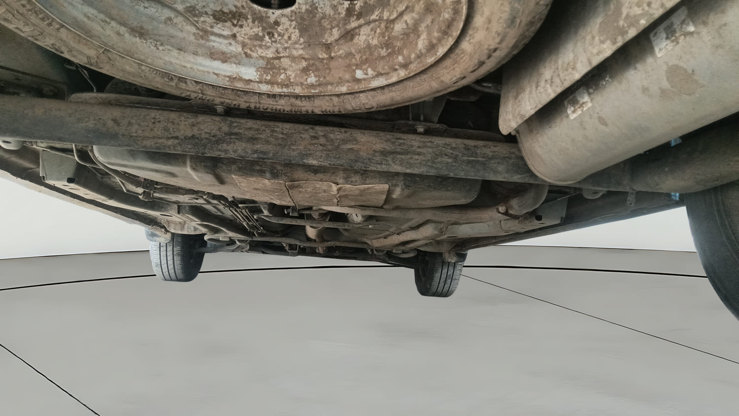 Used 2026 Tata Tiago XZ Plus CNG Cng Manual extra REAR RIGHT UNDERBODY VIEW