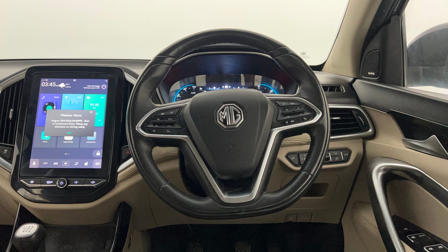 Used 2022 MG Motors Hector Sharp 2.0 Diesel Turbo MT Diesel Manual interior STEERING VIEW