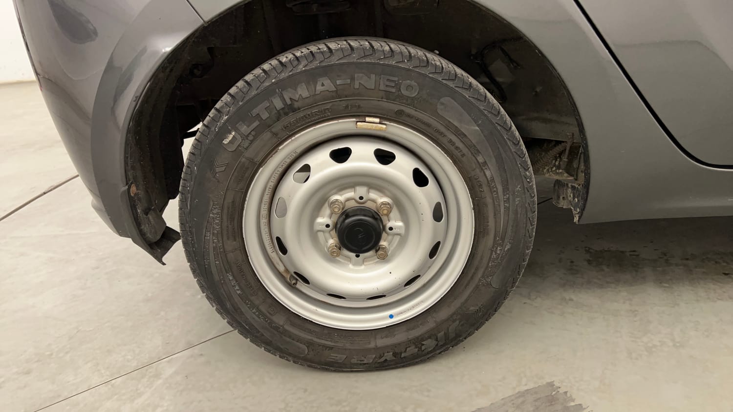 Used 2024 Tata Tiago XE Petrol Manual tyres RIGHT REAR TYRE RIM VIEW