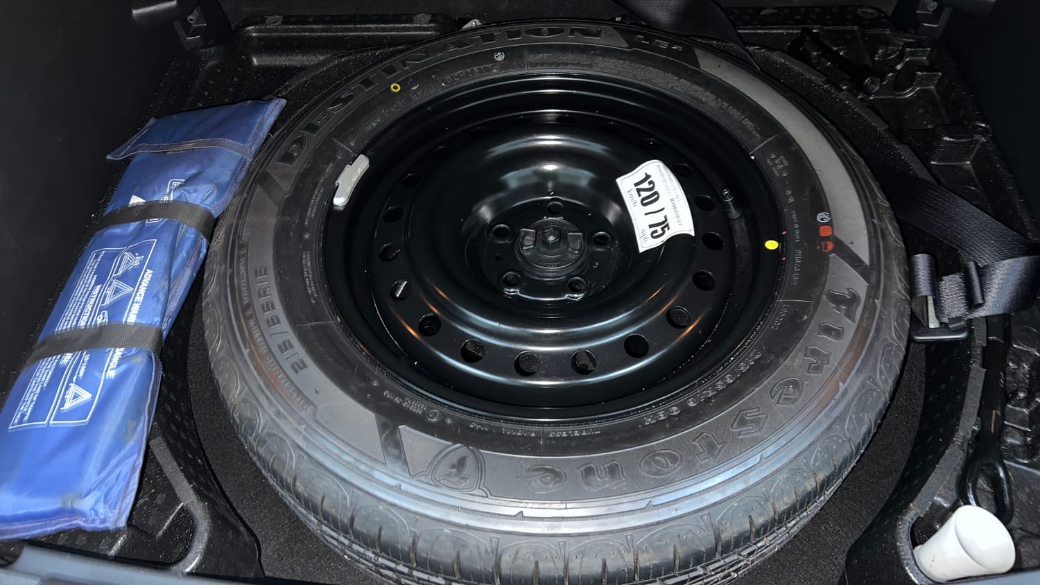 Used 2017 Jeep Compass Limited 1.4 Petrol AT Petrol Automatic tyres SPARE TYRE VIEW