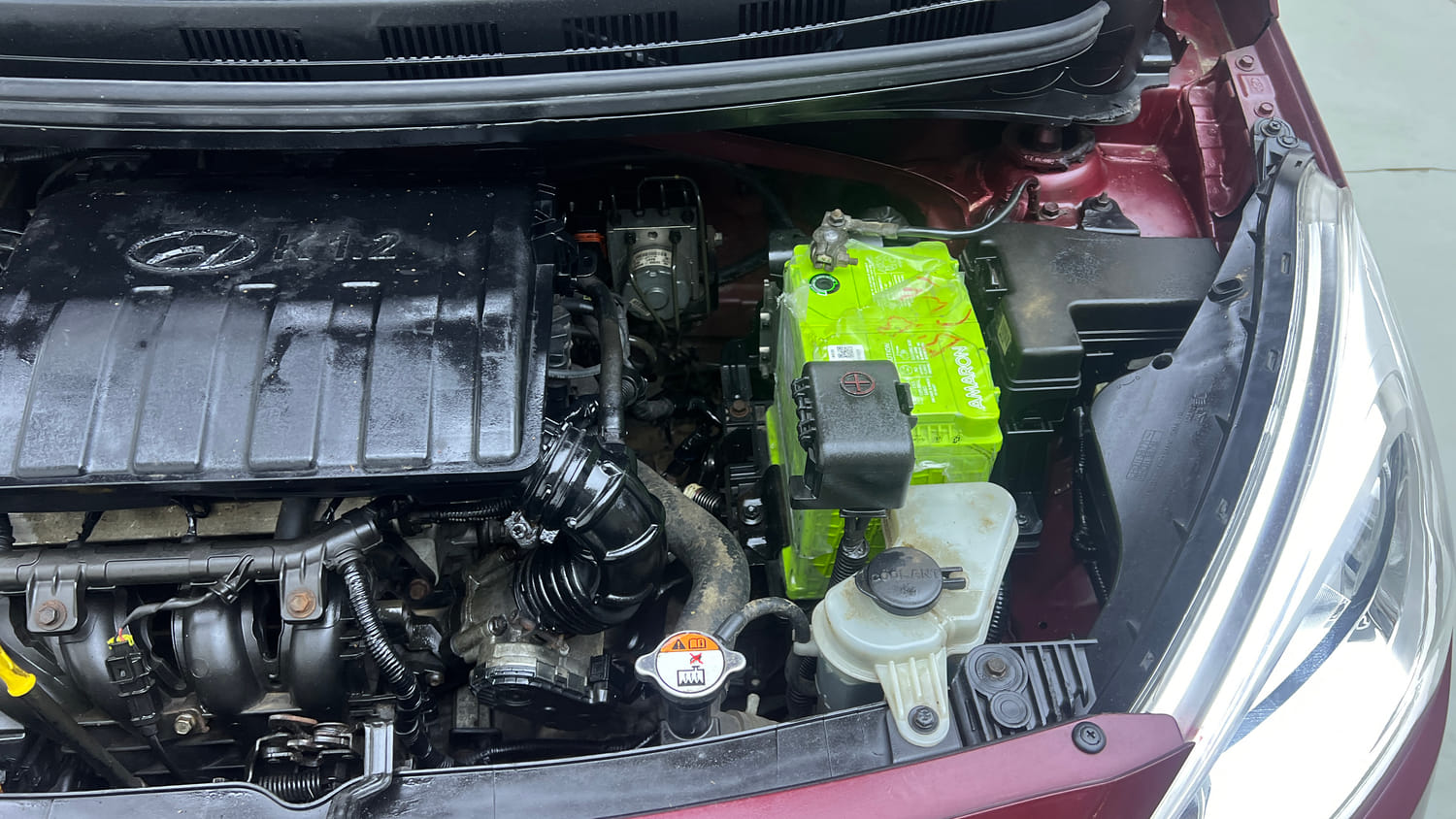Used 2016 Hyundai Grand i10 Asta 1.2 Kappa VTVT (O) Petrol Manual engine ENGINE LEFT SIDE VIEW
