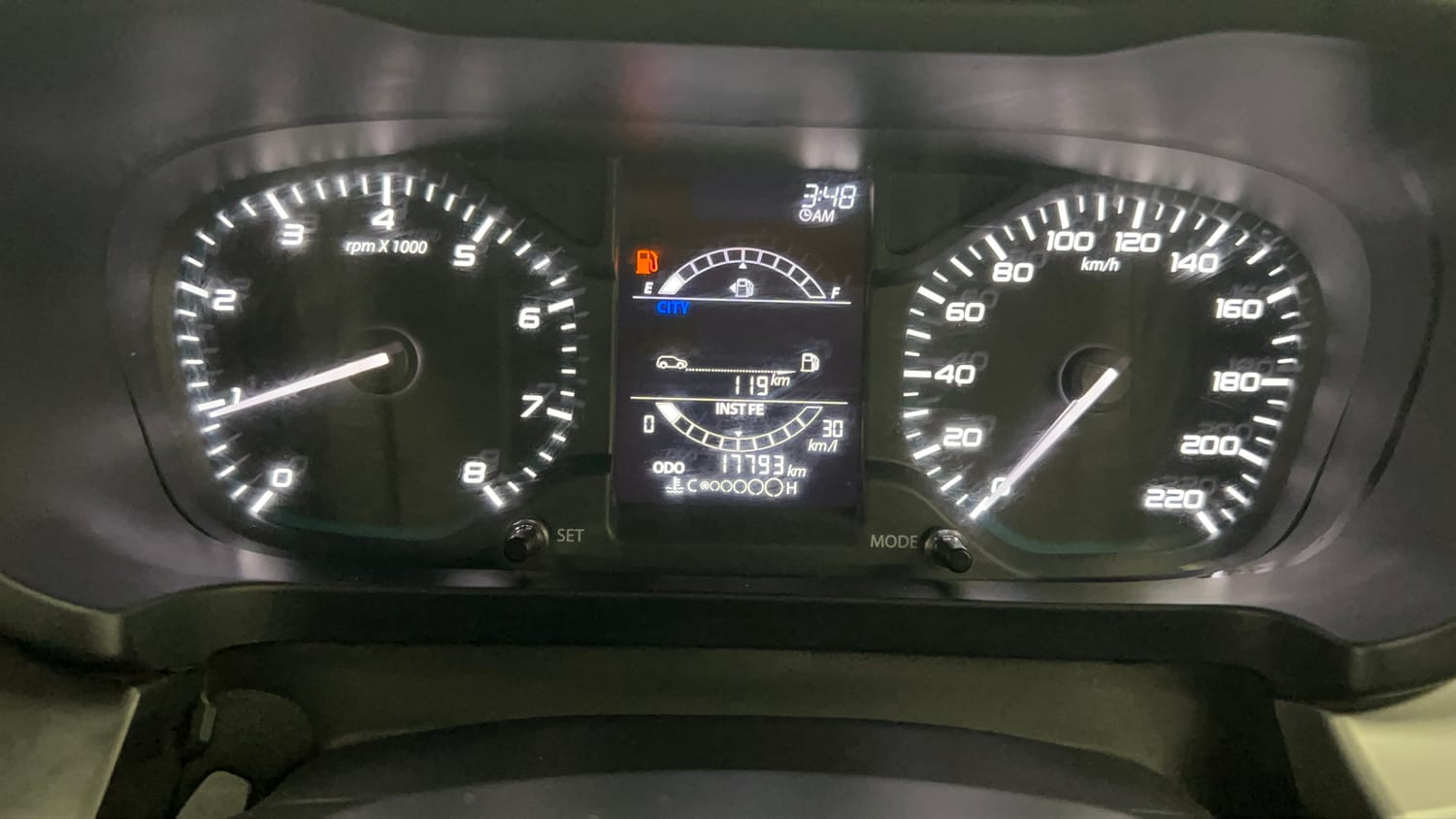 Used 2022 Tata Altroz XE Petrol Petrol Manual interior CLUSTERMETER VIEW