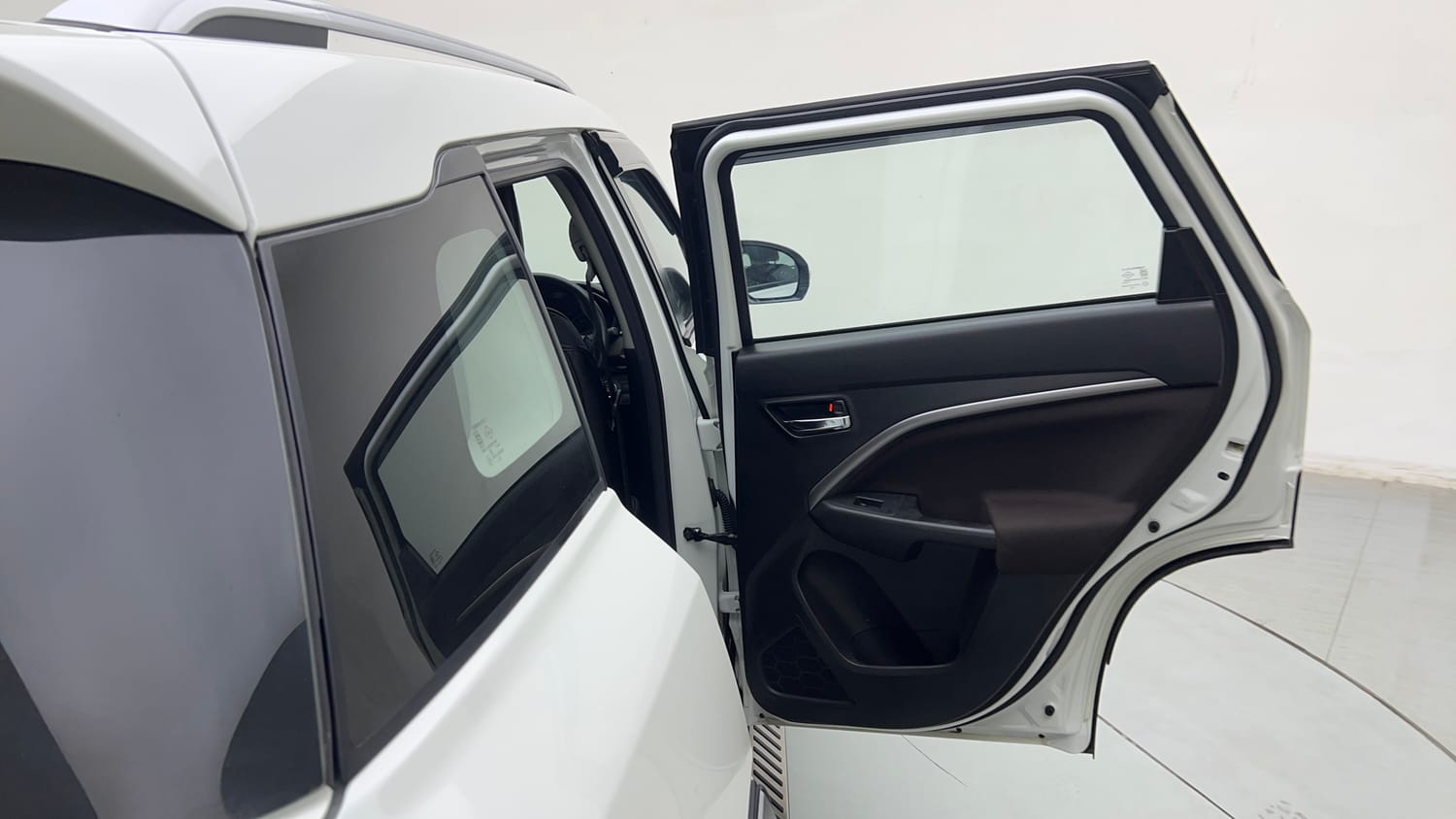 Used 2026 Maruti Suzuki Brezza ZXi AT Petrol Automatic interior RIGHT REAR DOOR OPEN VIEW