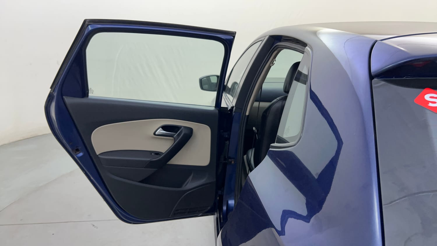 Used 2013 Volkswagen Polo Comfortline 1.2L (P) Petrol Manual interior LEFT REAR DOOR OPEN VIEW