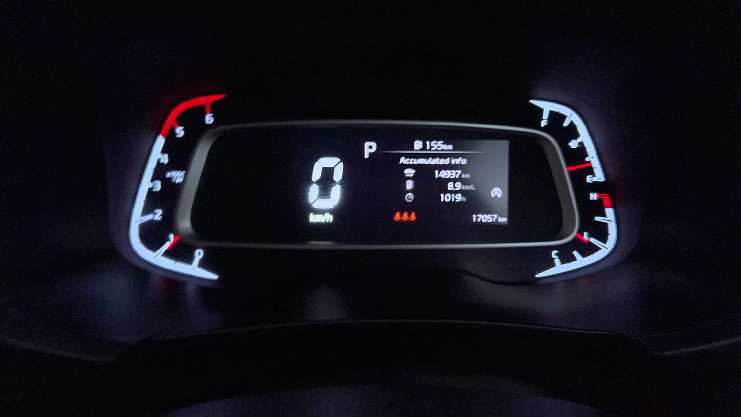 Used 2024 Kia Sonet HTX 1.5 Diesel AT Diesel Automatic interior CLUSTERMETER VIEW