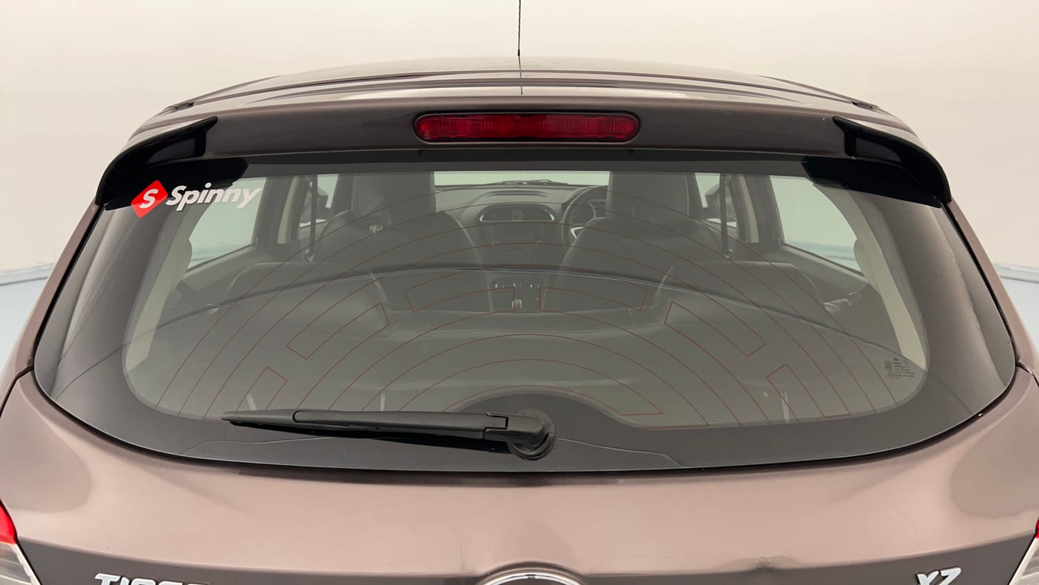 Used 2017 Tata Tiago Revotron XZ Petrol Manual exterior BACK WINDSHIELD VIEW