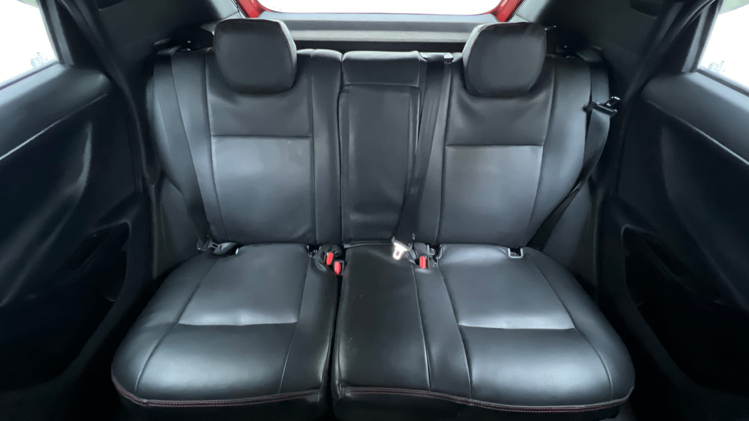 Used 2023 Tata Nexon Fearless 1.2 Revotron Petrol 7DCA DT Petrol Automatic interior REAR SEAT CONDITION VIEW