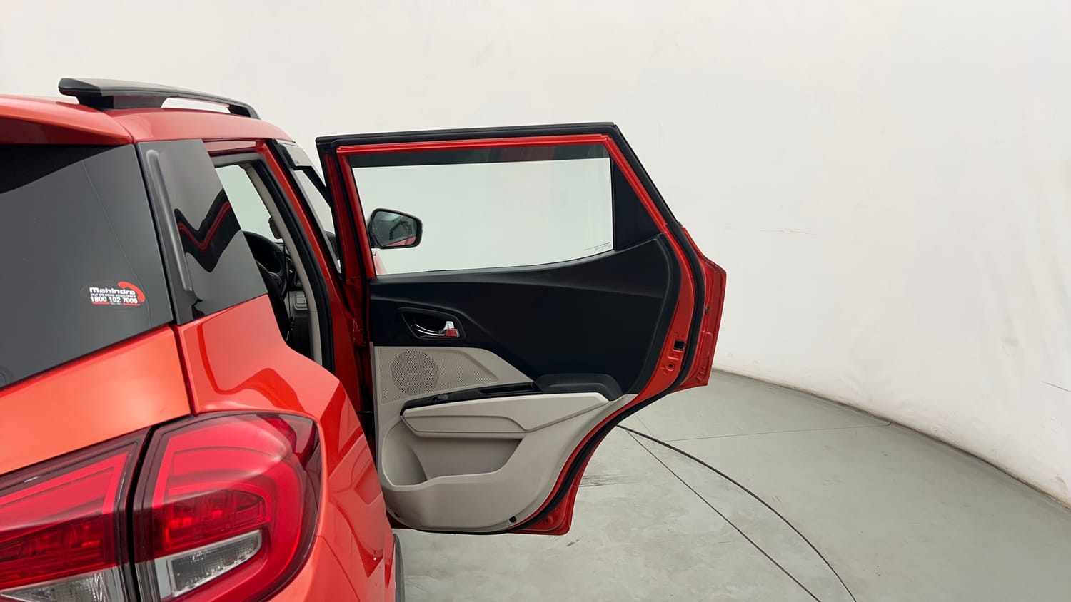 Used 2019 Mahindra XUV 300 1.5 W8 Diesel Manual interior RIGHT REAR DOOR OPEN VIEW