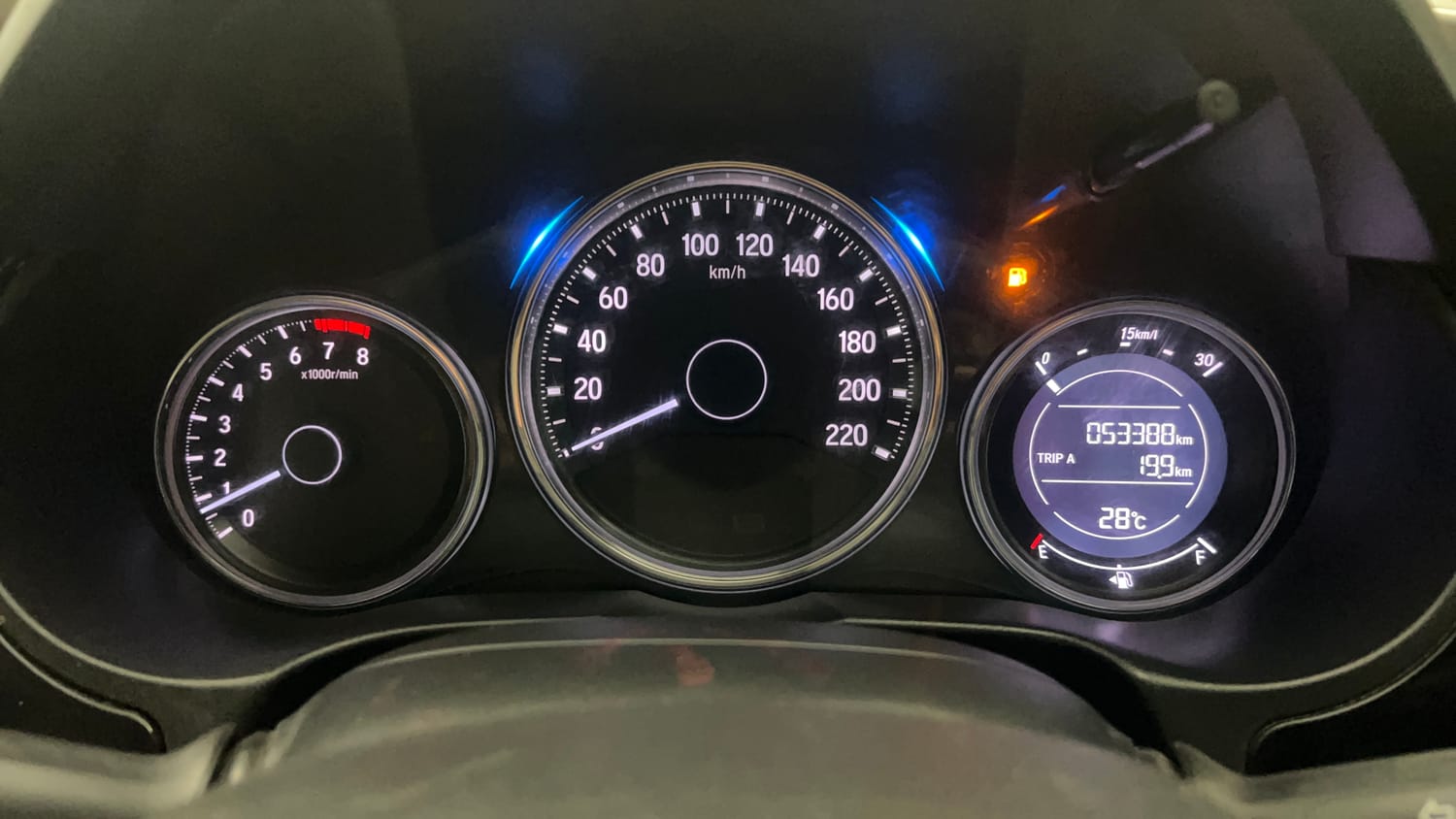 Used 2018 Honda City VX Petrol Petrol Manual interior CLUSTERMETER VIEW