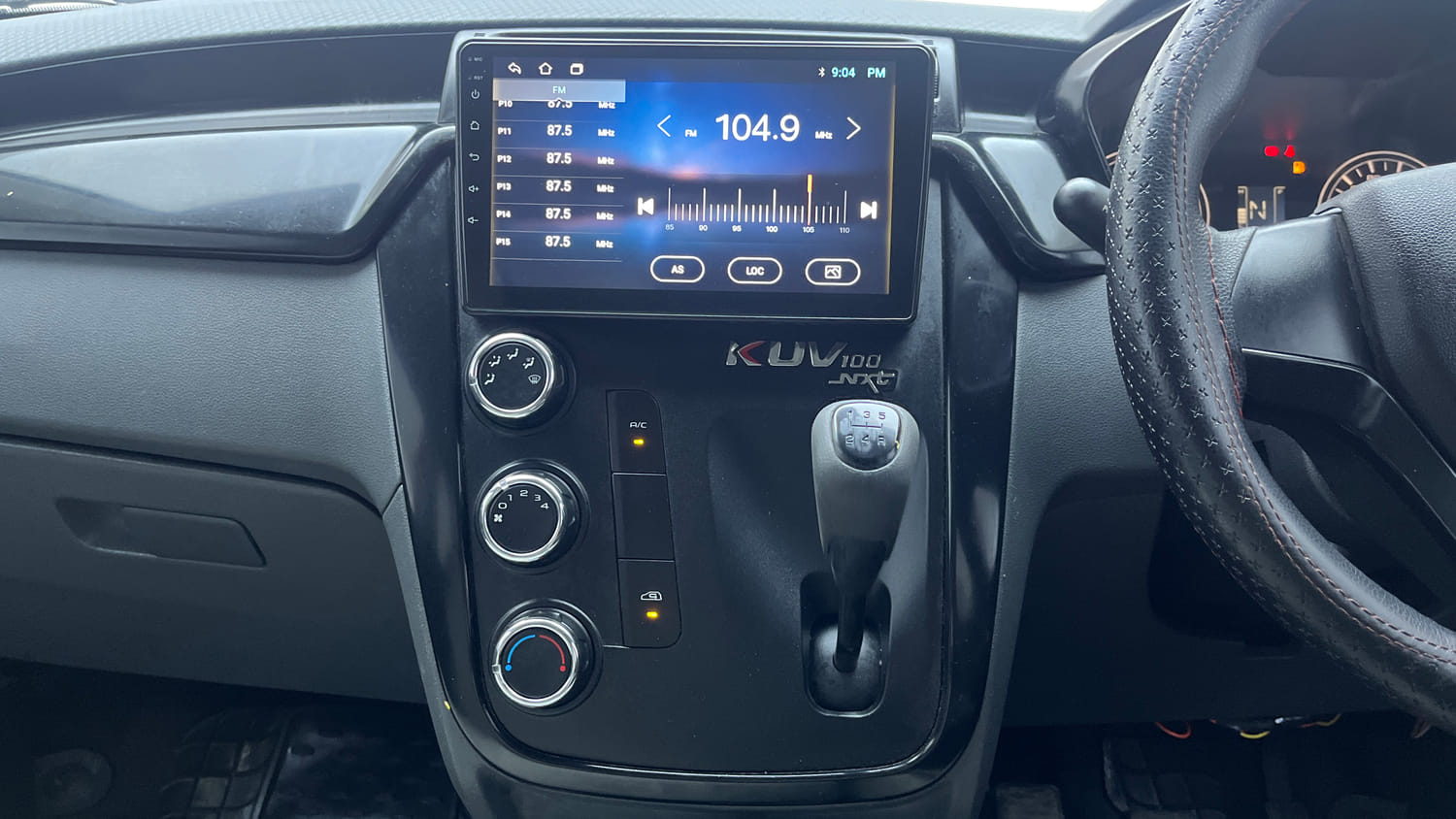 Used 2021 Mahindra KUV100 NXT K2 Plus 6 STR Petrol Manual interior MUSIC SYSTEM & AC CONTROL VIEW