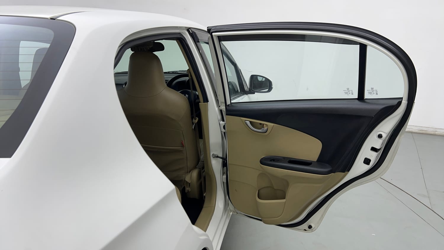 Used 2016 Honda Amaze 1.2 VX AT i-VTEC Petrol Automatic interior RIGHT REAR DOOR OPEN VIEW