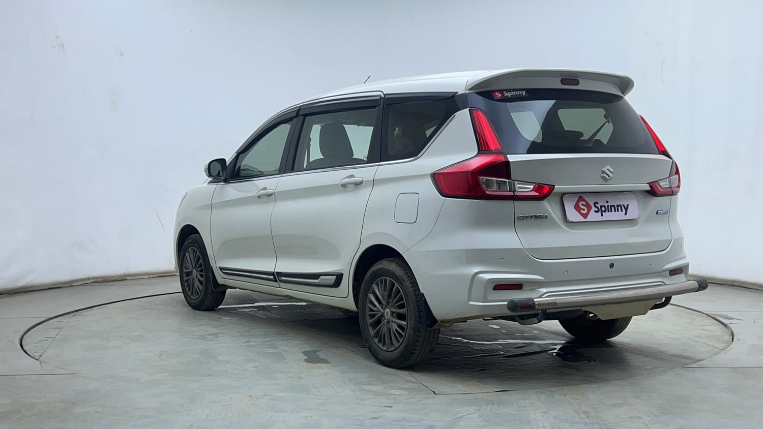 Used 2021 Maruti Suzuki New Ertiga VXi AT Petrol Automatic exterior LEFT REAR CORNER VIEW