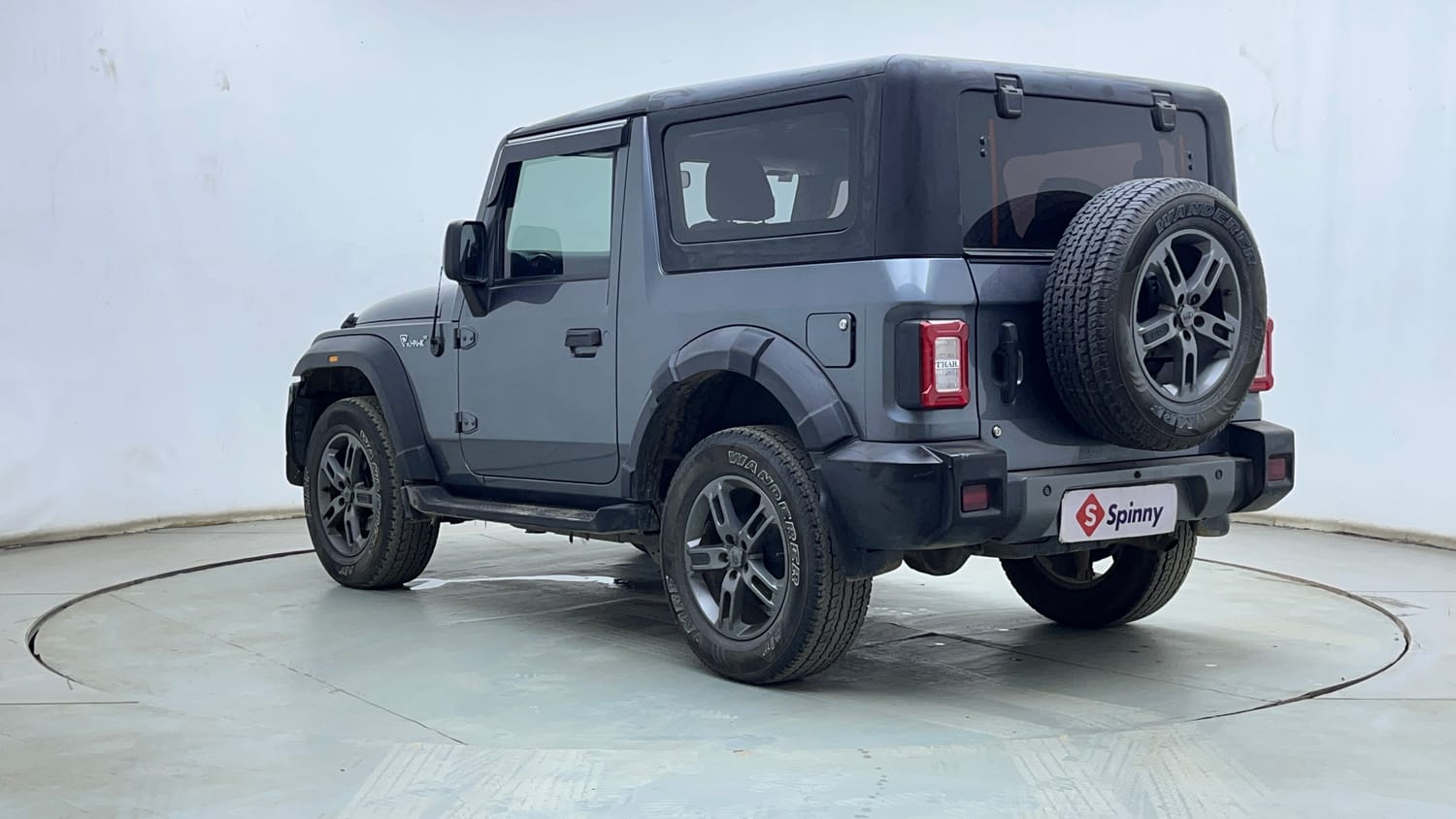 Used 2022 mahindra Thar LX Hard Top Diesel MT 4WD Diesel Manual exterior LEFT REAR CORNER VIEW