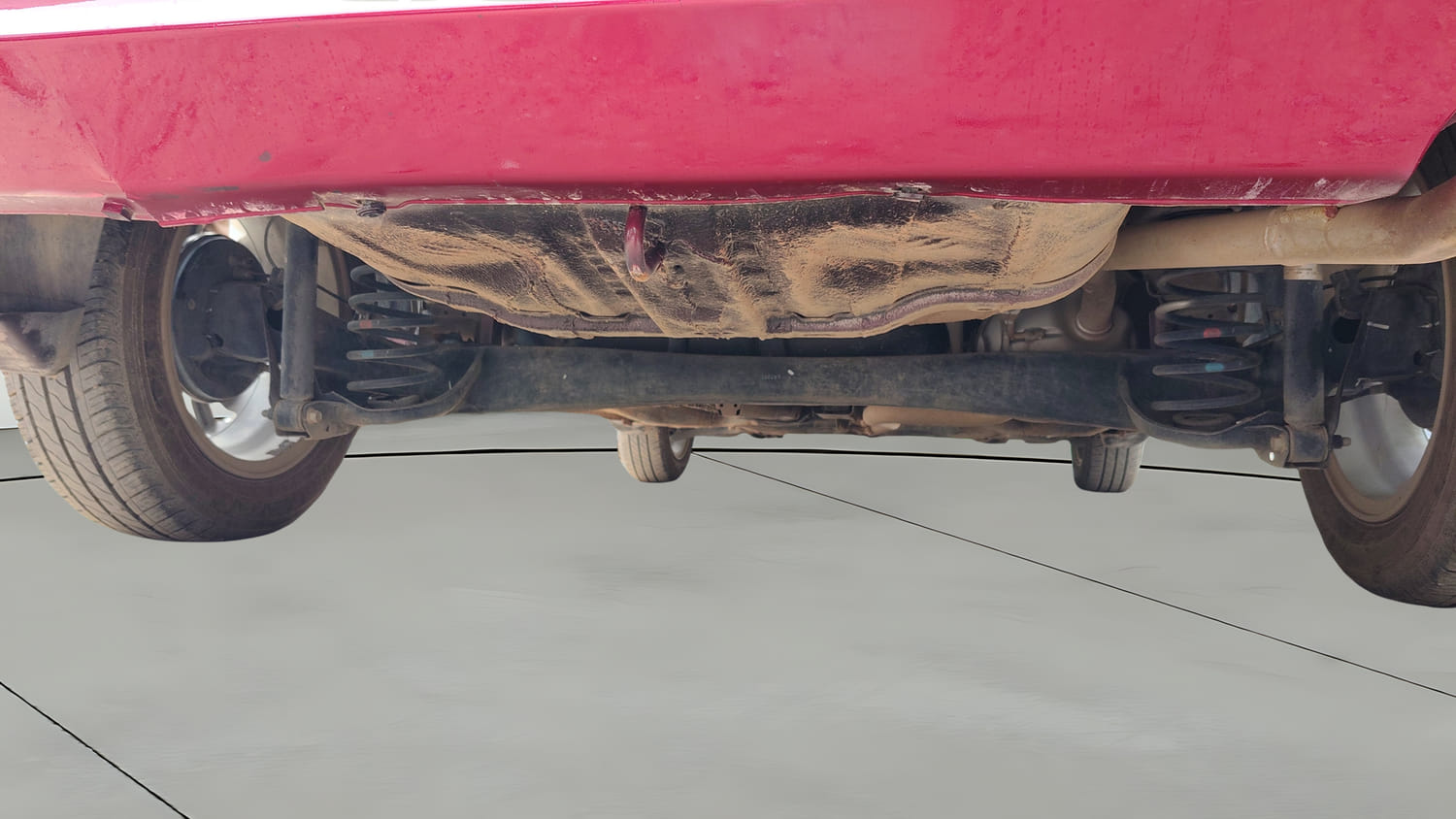 Used 2020 Honda Amaze 1.2 V MT Petrol Petrol Manual extra REAR UNDERBODY VIEW (TAKEN FROM REAR)