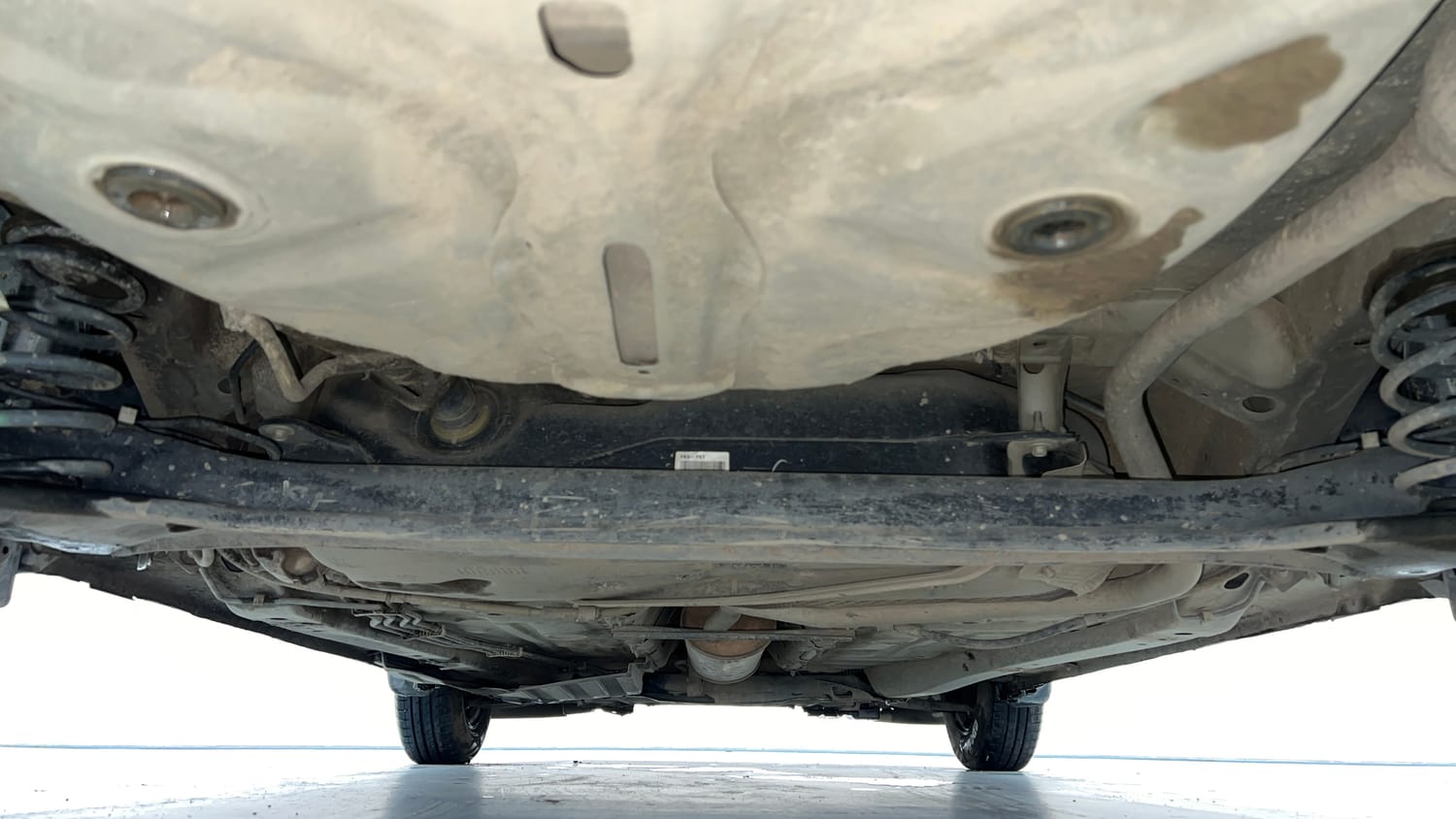 Used 2020 Maruti Suzuki Dzire VXi Petrol Manual extra REAR UNDERBODY VIEW (TAKEN FROM REAR)
