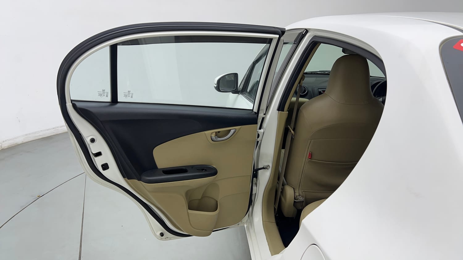 Used 2016 Honda Amaze 1.2 VX AT i-VTEC Petrol Automatic interior LEFT REAR DOOR OPEN VIEW