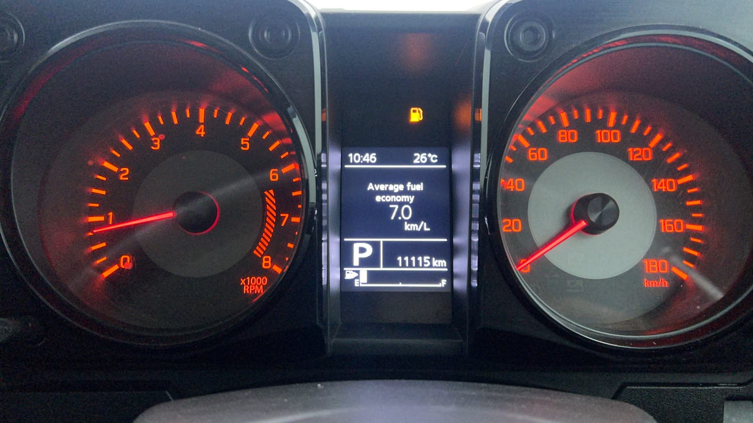 Used 2023 Maruti Suzuki Jimny Alpha AT Petrol Automatic interior CLUSTERMETER VIEW