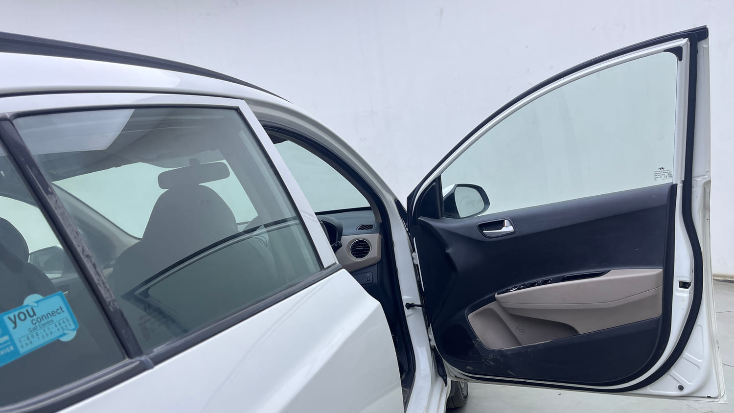 Used 2017 Hyundai Grand i10 Sportz (O) AT 1.2 Kappa VTVT Petrol Automatic interior RIGHT FRONT DOOR OPEN VIEW