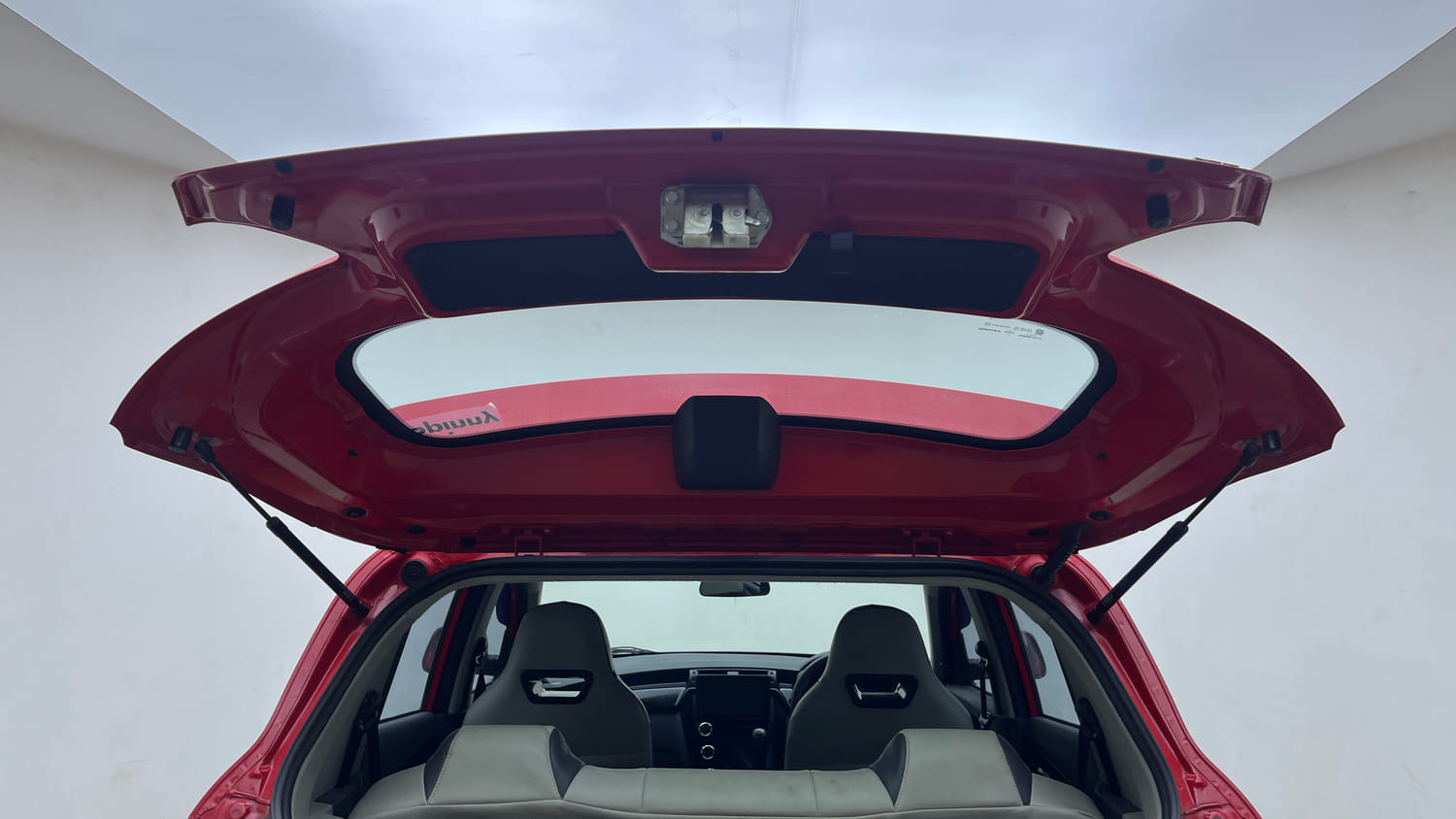 Used 2021 Mahindra KUV100 NXT K2 Plus 6 STR Petrol Manual interior DICKY DOOR OPEN VIEW