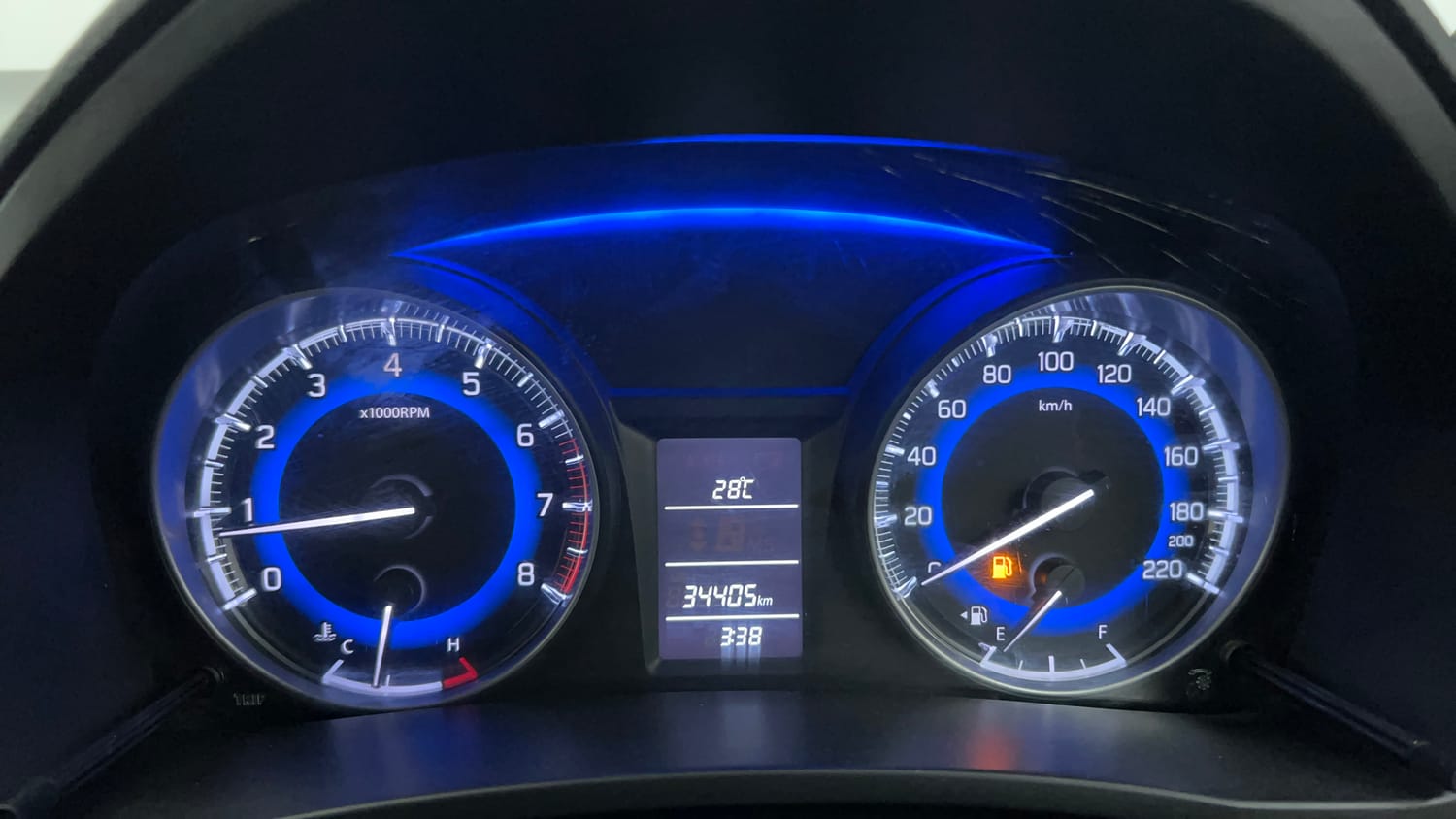 Used 2018 Maruti Suzuki Baleno Delta 1.2 Petrol Manual interior CLUSTERMETER VIEW