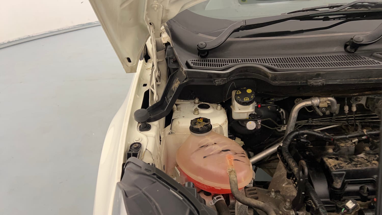 Used 2019 Ford EcoSport Trend 1.5L Ti-VCT Petrol Manual engine ENGINE RIGHT SIDE HINGE & APRON VIEW