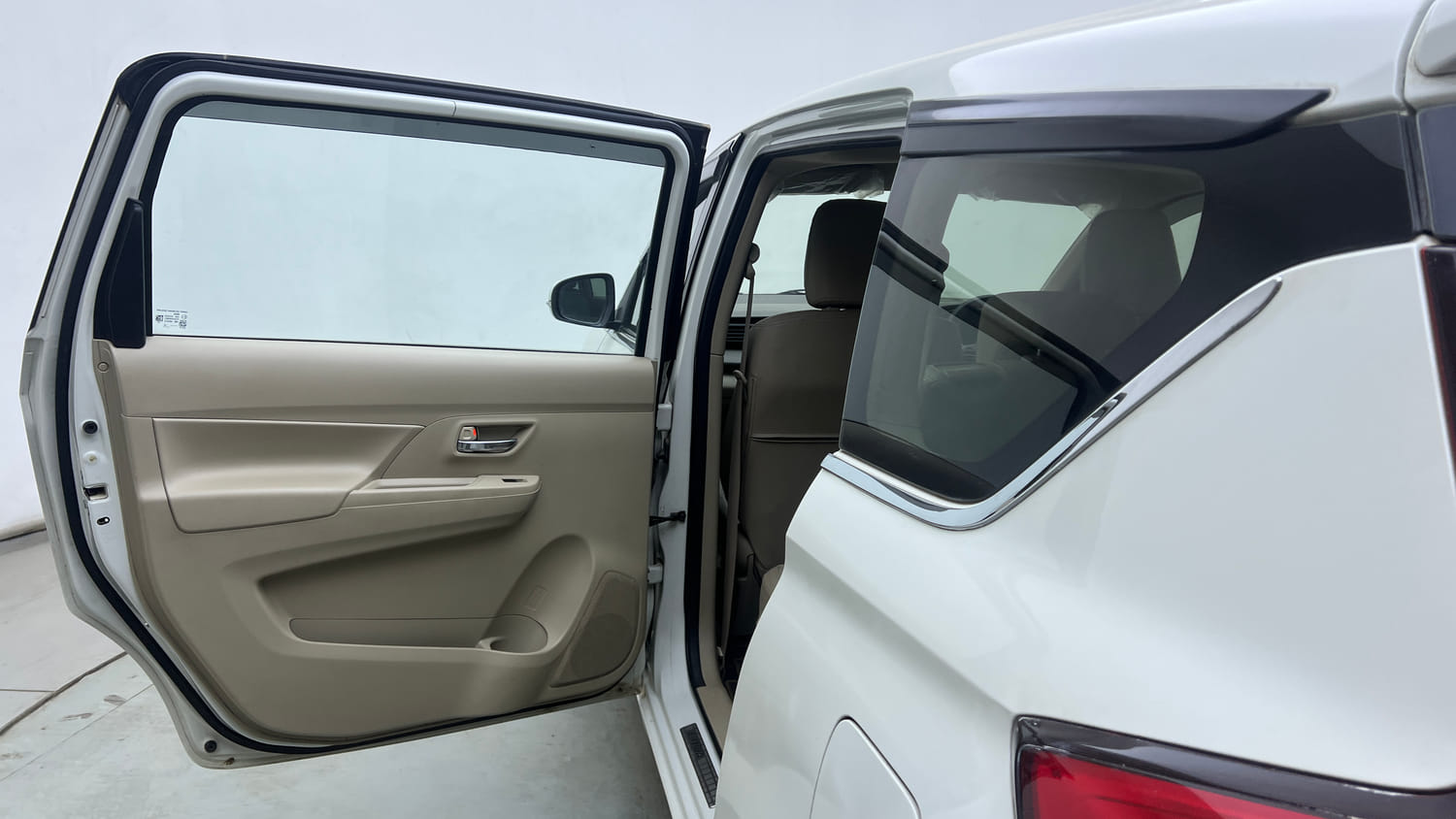 Used 2021 Maruti Suzuki New Ertiga VXi AT Petrol Automatic interior LEFT REAR DOOR OPEN VIEW