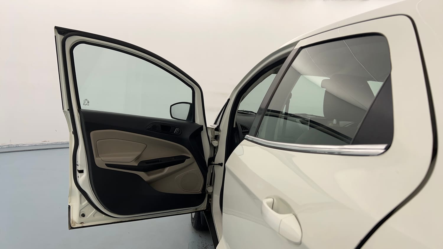 Used 2019 Ford EcoSport Trend 1.5L Ti-VCT Petrol Manual interior LEFT FRONT DOOR OPEN VIEW