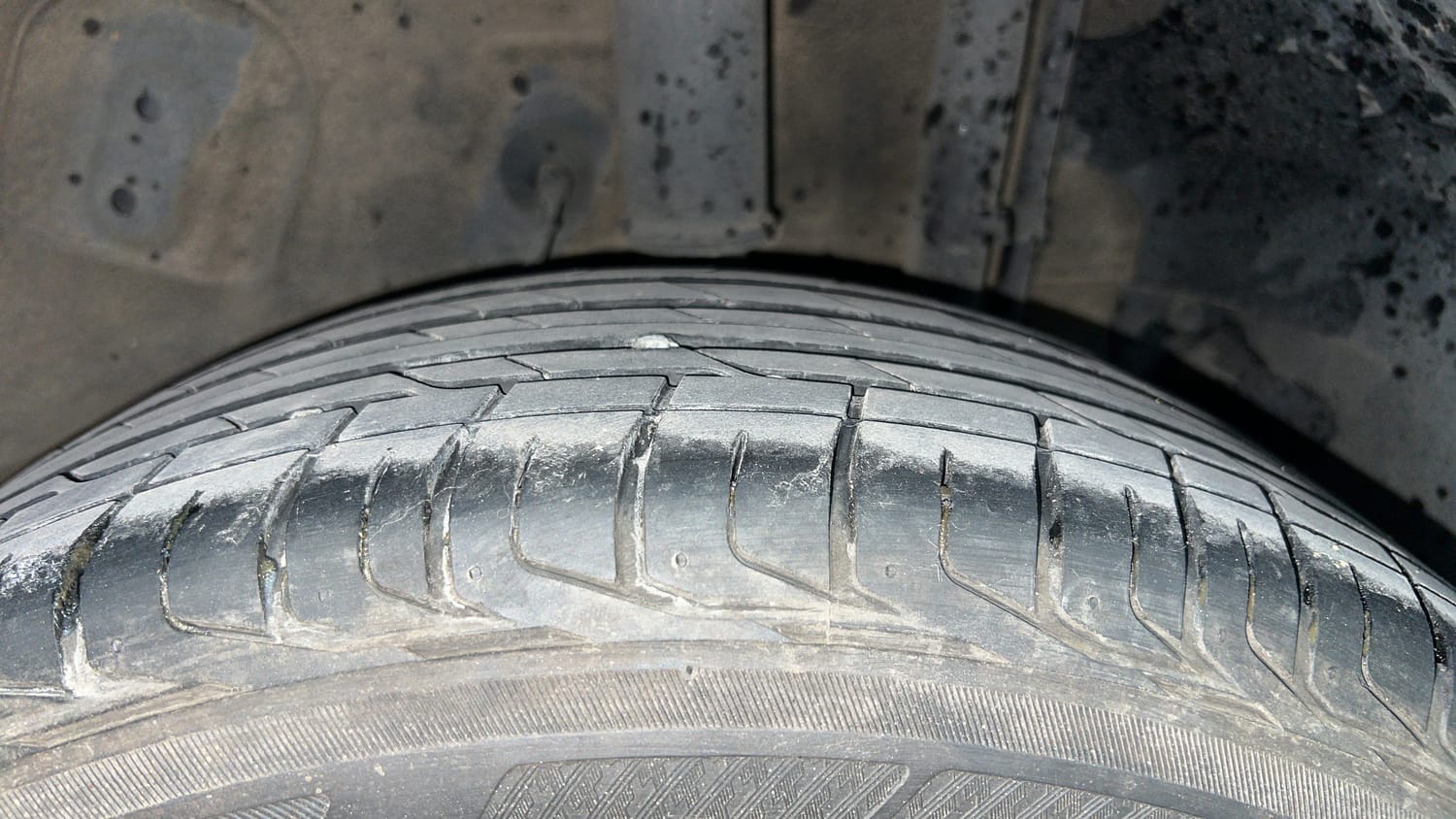 Used 2023 Tata Nexon XZ Plus LUXS Diesel Diesel Manual tyres LEFT REAR TYRE TREAD VIEW