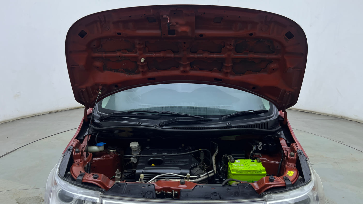 Used 2017 Maruti Suzuki Wagon R VXI+ Petrol Manual engine ENGINE & BONNET OPEN FRONT VIEW