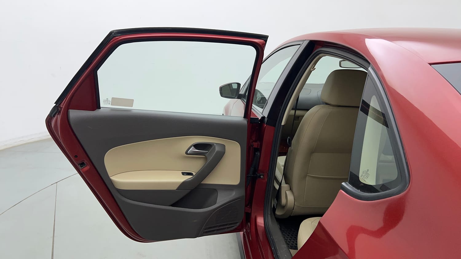 Used 2019 Volkswagen Vento Highline 1.2 (P) AT Petrol Automatic interior LEFT REAR DOOR OPEN VIEW