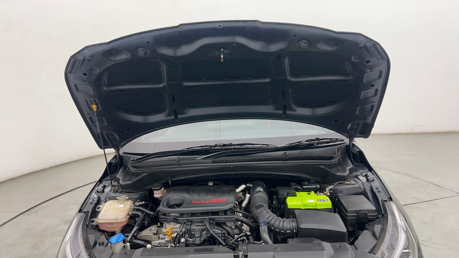 Used 2023 Hyundai i20 N Line N8 1.0 Turbo DCT Petrol Automatic engine ENGINE & BONNET OPEN FRONT VIEW