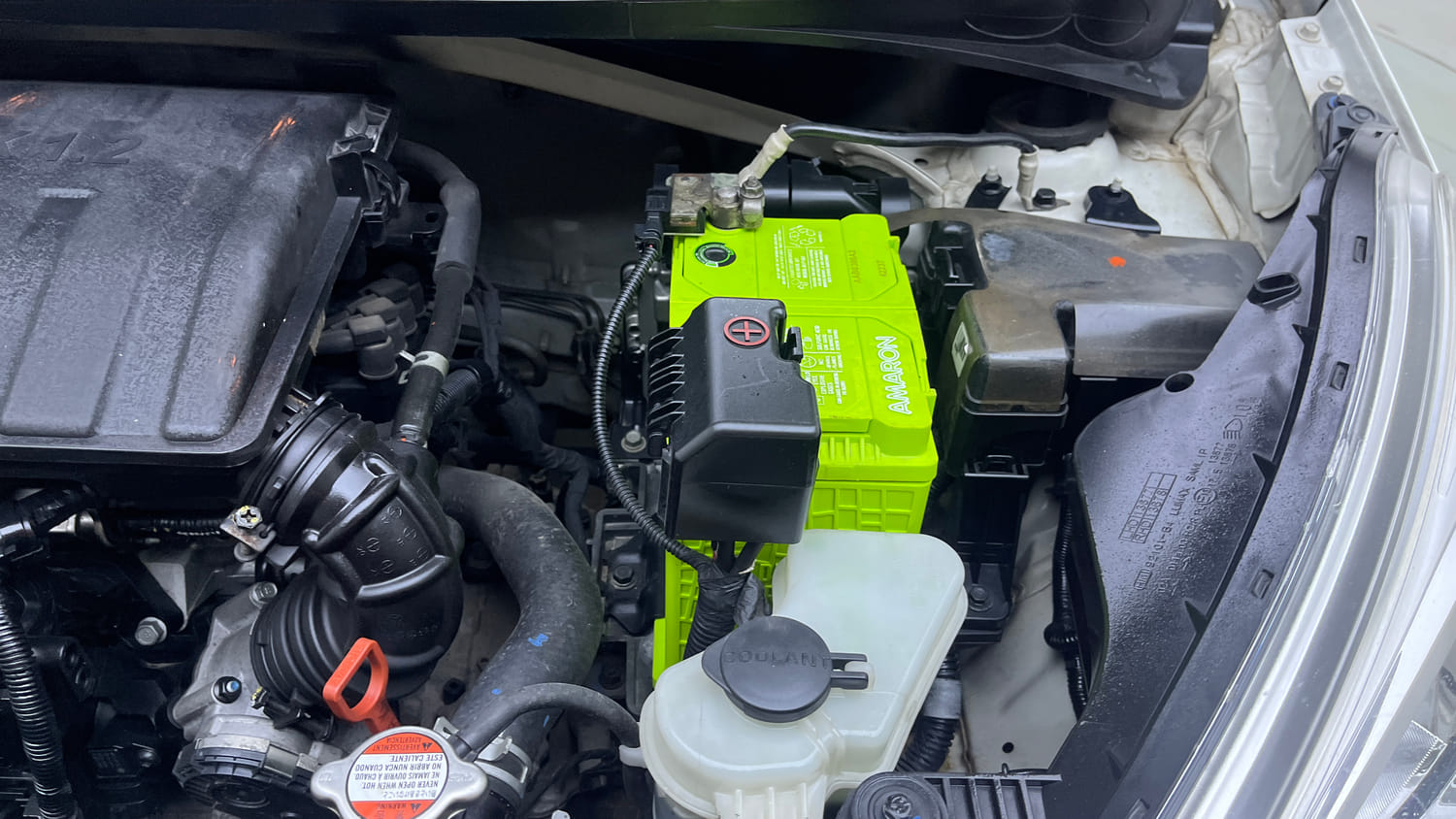 Used 2017 Hyundai Grand i10 Sportz (O) AT 1.2 Kappa VTVT Petrol Automatic engine ENGINE LEFT SIDE VIEW