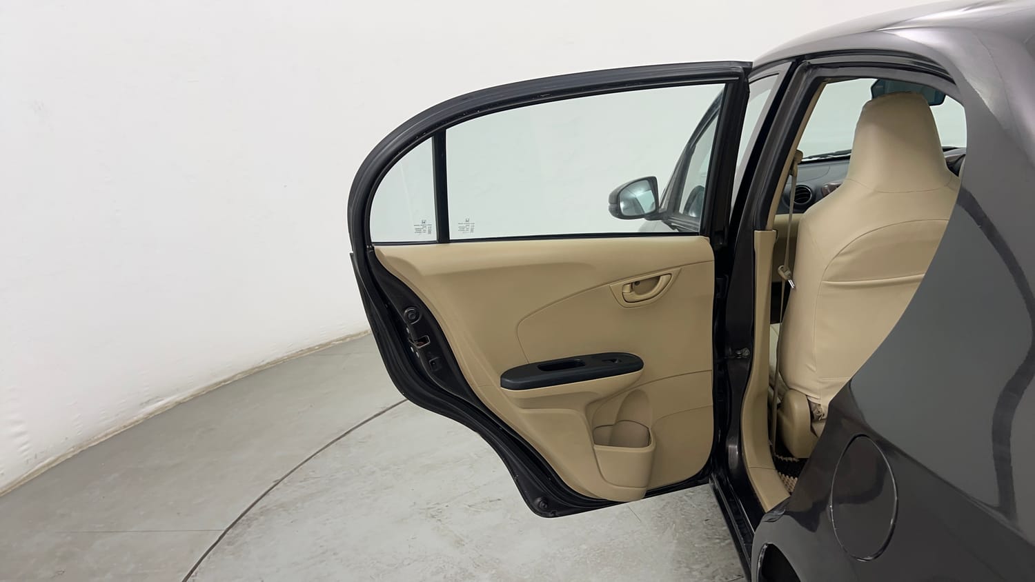 Used 2015 Honda Amaze 1.2 S i-VTEC Petrol Manual interior LEFT REAR DOOR OPEN VIEW