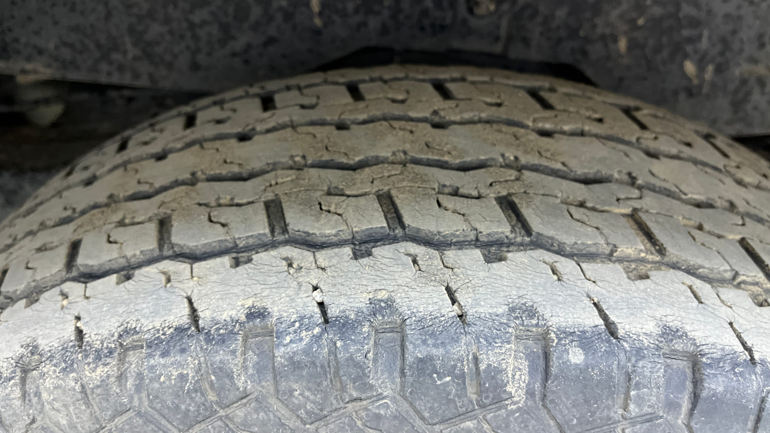 Used 2022 mahindra Thar LX Hard Top Diesel MT 4WD Diesel Manual tyres RIGHT REAR TYRE TREAD VIEW